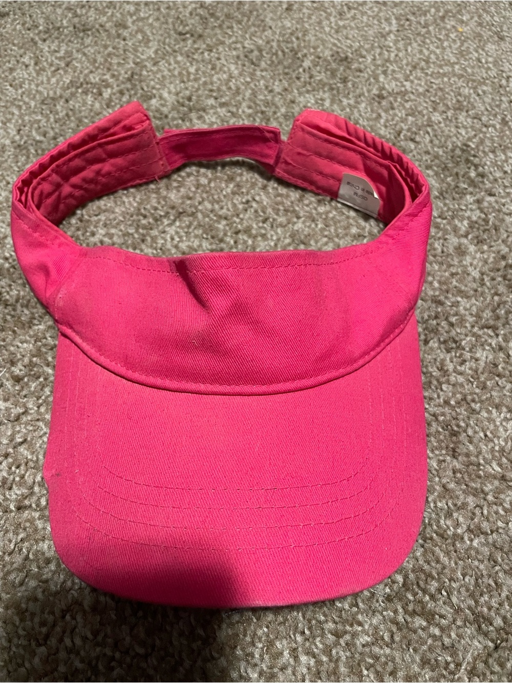 Kids Pink Visor Sun Hat